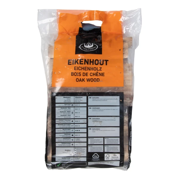 Eiken brandhout – 72 zakken van 8 kg